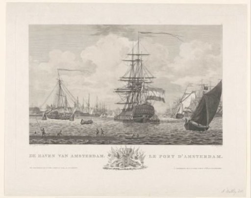 View of the harbour of Amsterdam