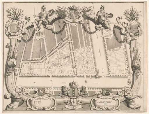 Plan of Ward XI in Amsterdam, under the direction of Captain Christian Scholten