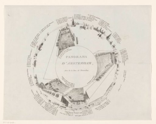 Circular panorama of Amsterdam from the Montelbaanstoren