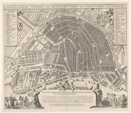 Plan of Amsterdam with arguments for the construction of a new church
