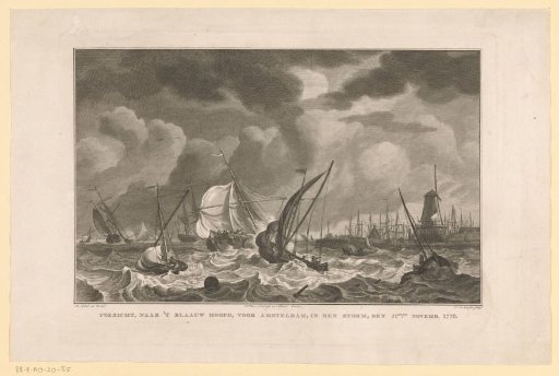 Storm on the IJ at the Blauwhoofd of Amsterdam, 1776