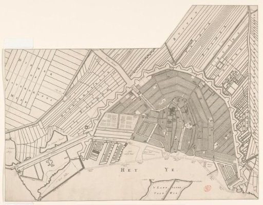 Plan of Amsterdam with water renewal system
