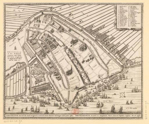 Plan of Amsterdam, 1482