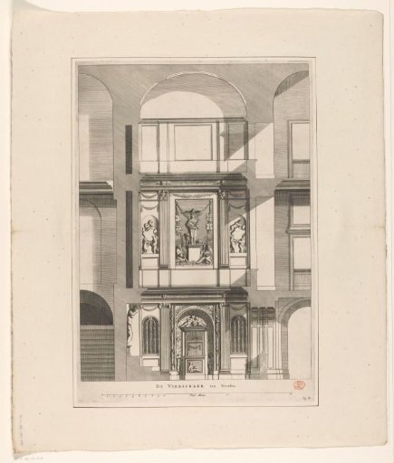North wall of the Court of Justice in the Town Hall on the Dam