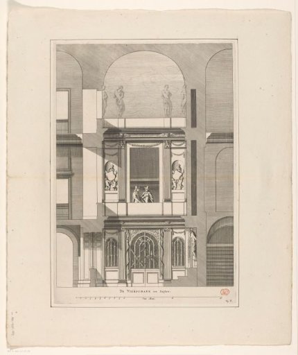 South wall of the Court of Justice in the Town Hall on the Dam