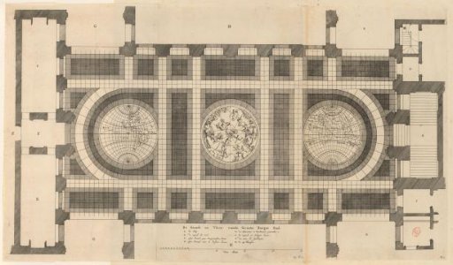 Floor plan of the Civic Hall in the Town Hall on the Dam