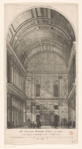 East side of the Burgerzaal in the Town Hall on the Dam