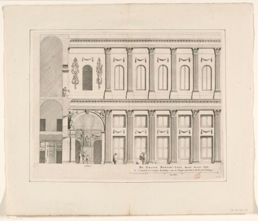 North side of the Burgerzaal in the Town Hall on the Dam (left part)