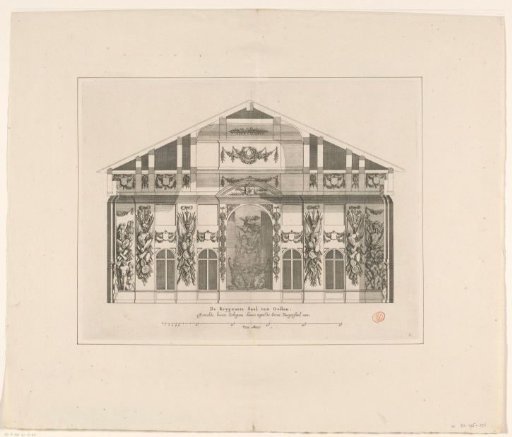 Eastern wall of the War Council Chamber in the Town Hall on the Dam