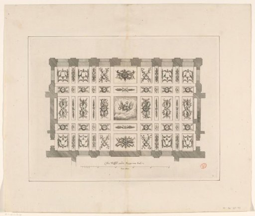 Ceiling of the War Council Chamber in the Town Hall on the Dam