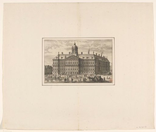 View of the front of the Town Hall on the Dam