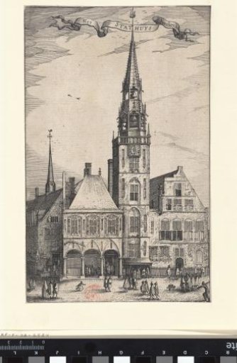 View of the Old Town Hall in Amsterdam