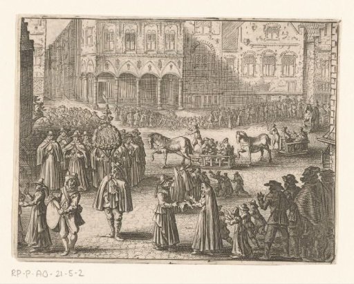 Lepers' procession on Copper Monday in Amsterdam, 1604