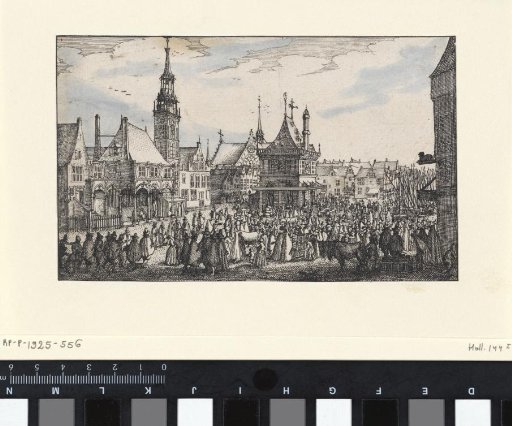 View of the Old Town Hall, the Exchange, the New Church and the Waag on the Dam in Amsterdam