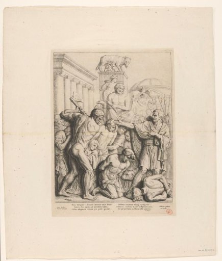 Relief with the judgment of Lucius Junius Brutus in the Court of Justice of the Town Hall on the Dam