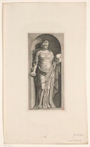 Statue of Prudentia (Prudence) in the Court of the Town Hall on the Dam
