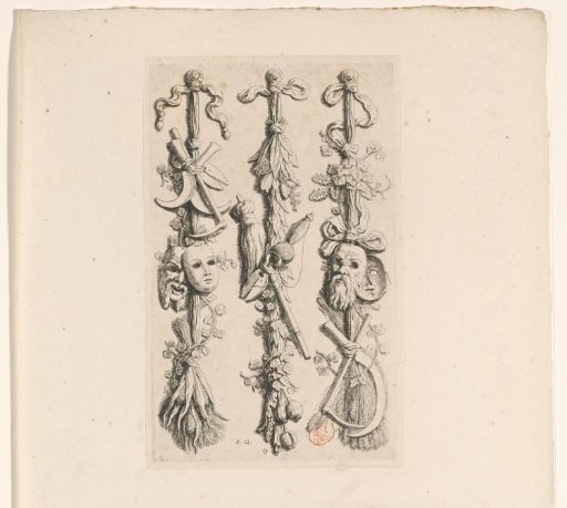 Three pilaster festoons in the northern gallery of the Town Hall on the Dam