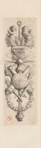 Festoon with attributes of the personification of the element Fire on the east side of the Civic Hall in the Town Hall on the Dam
