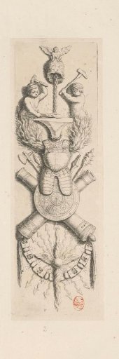 Festoon with attributes of the personification of the element Fire on the west side of the Civic Hall in the Town Hall on the Dam