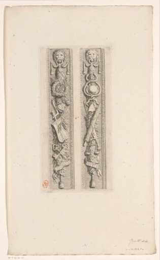 Two pilaster festoons in the Burgomasters' Room in the Town Hall on the Dam