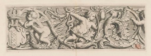 Part of frieze on mantelpiece in Burgomasters' Council Chamber of the Town Hall on the Dam
