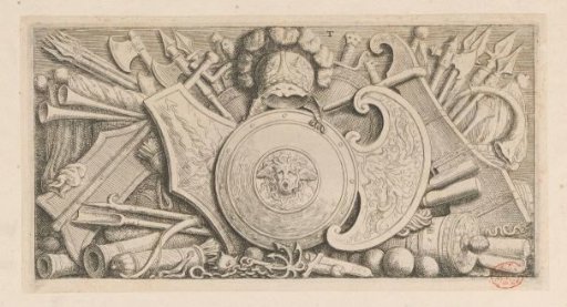 Relief with arms and armour in the Town Hall on the Dam