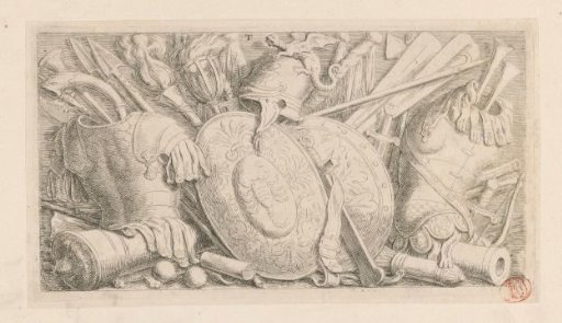 Relief with arms and armour in the Town Hall on the Dam