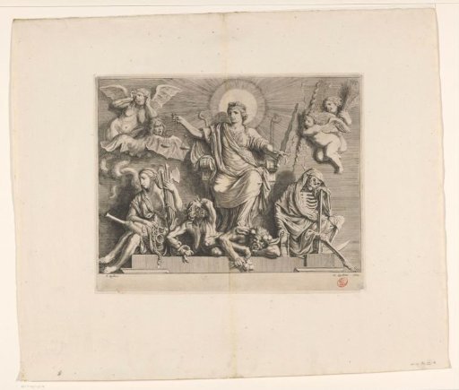 Sculptural group with allegory of Justice on the west side of the Citizens' Hall in the Town Hall on the Dam