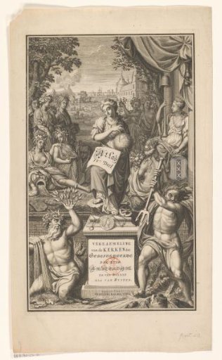 Title Print for Portfolio 23 of the Atlas Ottens (Amsterdam, Part 4: Reformed Churches)