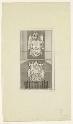 Funerary monuments of Vice-Admirals Isaac Sweers and Abraham van der Hulst in the Oude Kerk in Amsterdam