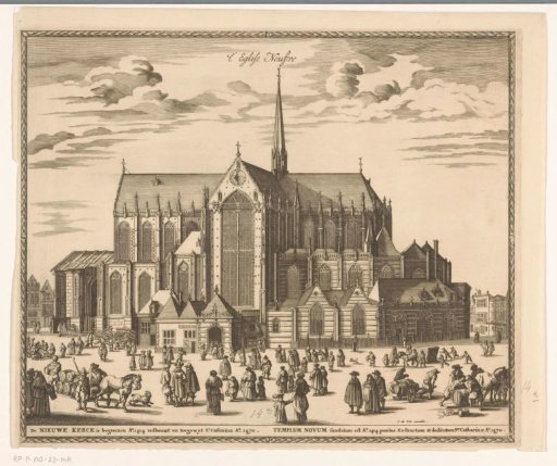 View of the New Church in Amsterdam