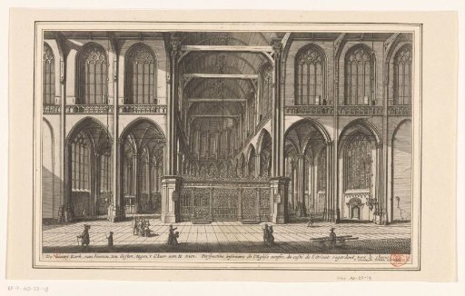 Interior of the New Church in Amsterdam, viewed towards the east