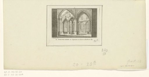Interior of the New Church in Amsterdam after the fire of 1645