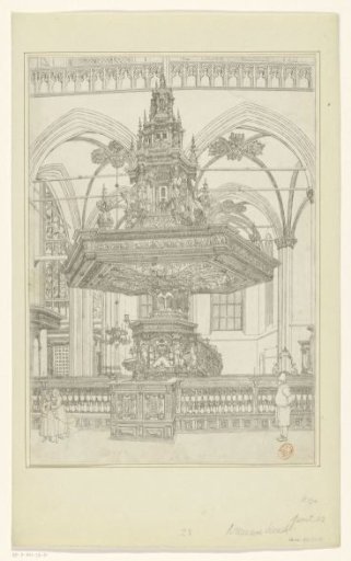 Pulpit in the Nieuwe Kerk, Amsterdam