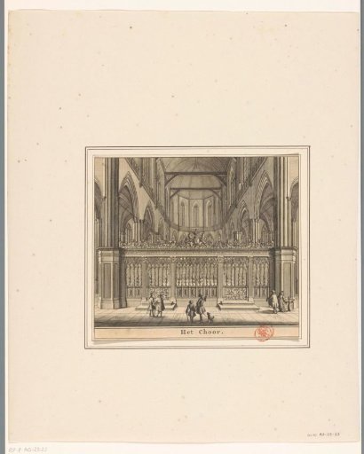Interior of the New Church in Amsterdam, viewed towards the choir