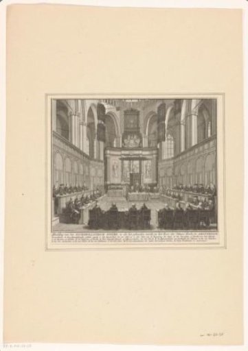 Synod held in the New Church in Amsterdam, 1730
