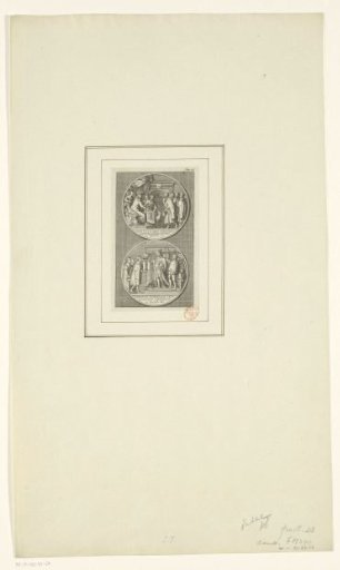 Two Scenes on a Medal Box: Grant of the New Arms of Amsterdam, 1342; Addition of the Imperial Crown, 1489
