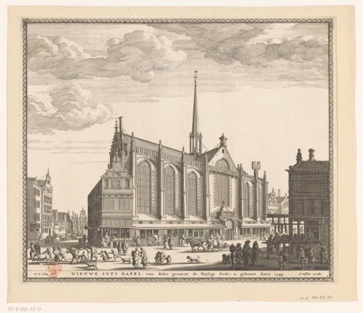 View of the Nieuwezijds Chapel in Amsterdam