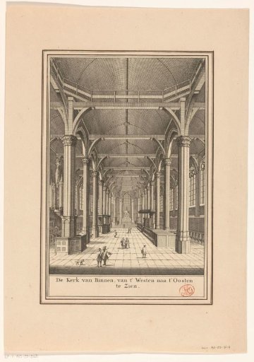 Interior of the Nieuwezijds Chapel in Amsterdam, viewed towards the east