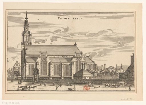 View of the South Church in Amsterdam