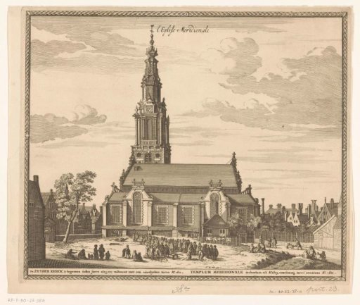 View of the South Church in Amsterdam