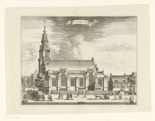 View of the Zuiderkerk in Amsterdam