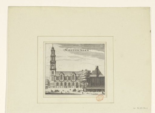 View of the West Church in Amsterdam