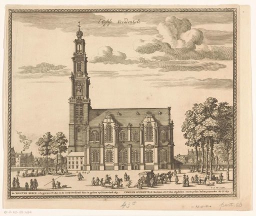 View of the Westerkerk in Amsterdam