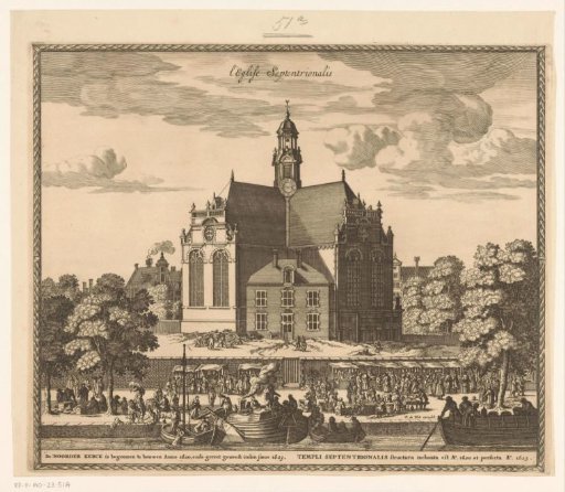 View of the Noorderkerk in Amsterdam