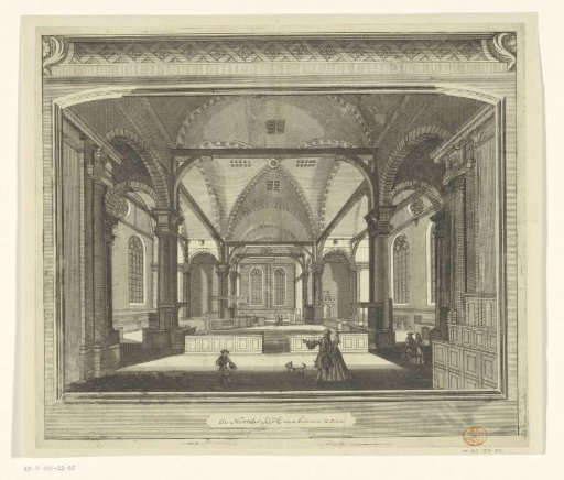Interior of the Noorderkerk in Amsterdam