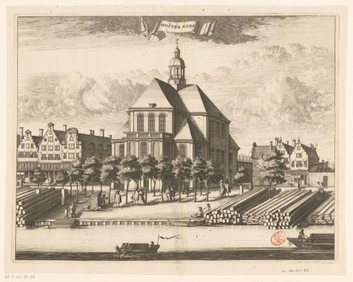 View of the Oosterkerk in Amsterdam