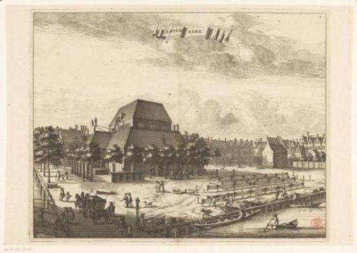 View of the Amstelkerk in Amsterdam