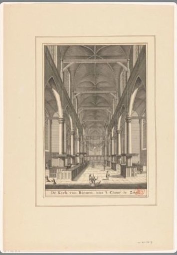 Interior of the Old Church in Amsterdam, viewed towards the choir
