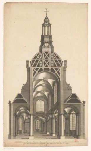 Section of a Domed Church on the Botermarkt, Amsterdam